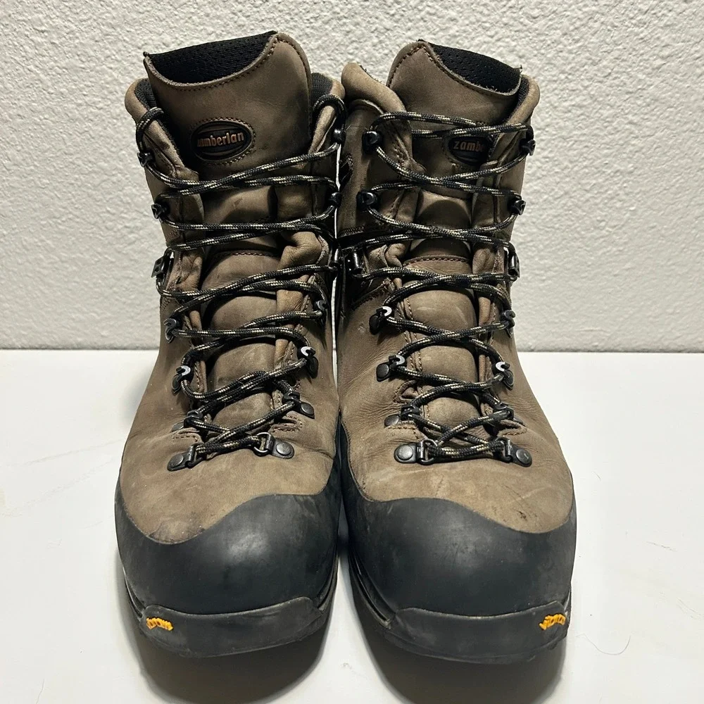 Zamberlan 996 Vioz GTX Brown Leather Hiking Boots Gore-Tex Vibram Made in Italy